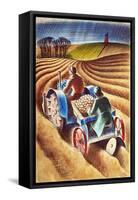 Planting Potatoes, 1953-Isabel Alexander-Framed Stretched Canvas