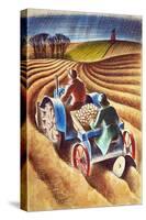 Planting Potatoes, 1953-Isabel Alexander-Stretched Canvas