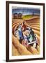 Planting Potatoes, 1953-Isabel Alexander-Framed Giclee Print