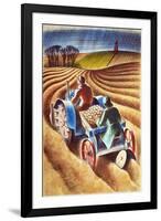 Planting Potatoes, 1953-Isabel Alexander-Framed Giclee Print