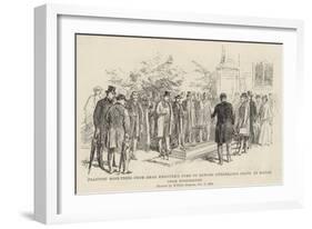 Planting Rose-Trees from Omar Khayyam's Tomb on Edward Fitzgerald's Grave-William 'Crimea' Simpson-Framed Giclee Print