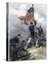 Planting the Union Flag on a Bastion, Siege of Vicksburg, 1863-null-Stretched Canvas