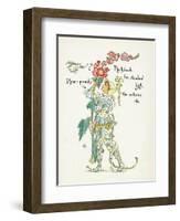 Plants, Althaea Rosea-Walter Crane-Framed Art Print