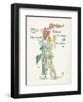 Plants, Althaea Rosea-Walter Crane-Framed Art Print