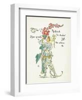 Plants, Althaea Rosea-Walter Crane-Framed Art Print