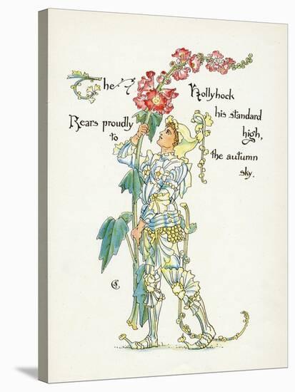 Plants, Althaea Rosea-Walter Crane-Stretched Canvas