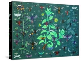 Plants and Bugs,2013-John Dilnot-Stretched Canvas