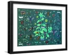 Plants and Bugs,2013-John Dilnot-Framed Giclee Print