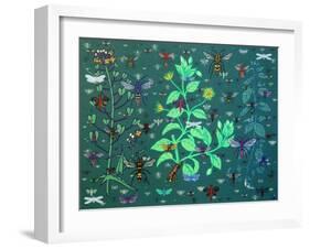 Plants and Bugs,2013-John Dilnot-Framed Giclee Print