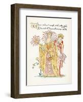 Plants, Chrysanthemum-Walter Crane-Framed Art Print