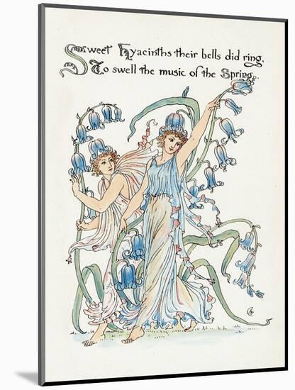 Plants, Hyacinthus-Walter Crane-Mounted Art Print