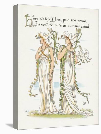 Plants, Lilium Species-Walter Crane-Stretched Canvas