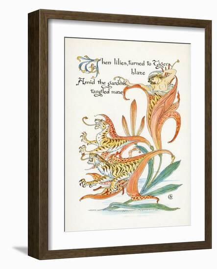 Plants, Lilium Tigrinum-Walter Crane-Framed Art Print