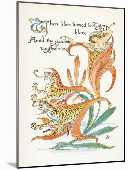 Plants, Lilium Tigrinum-Walter Crane-Mounted Art Print