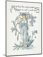 Plants, Myosotis-Walter Crane-Mounted Art Print