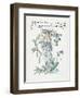 Plants, Myosotis-Walter Crane-Framed Art Print
