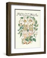 Plants, Rosa Species-Walter Crane-Framed Art Print