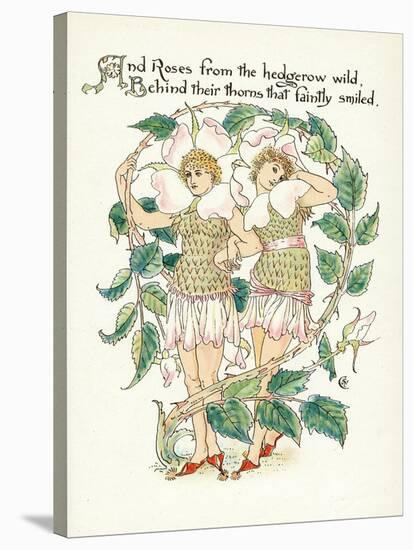 Plants, Rosa Species-Walter Crane-Stretched Canvas