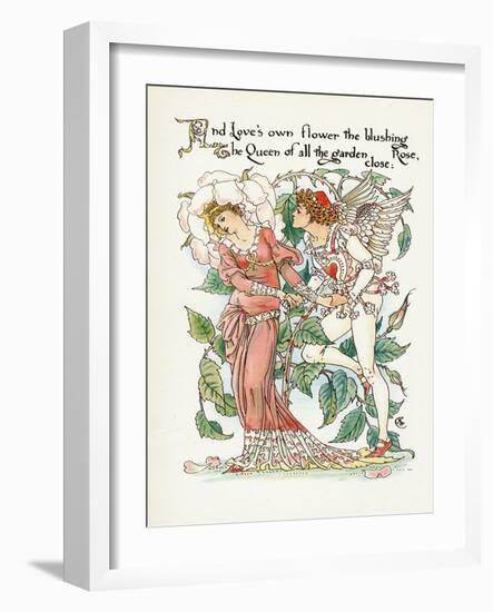 Plants, Rosa-Walter Crane-Framed Art Print