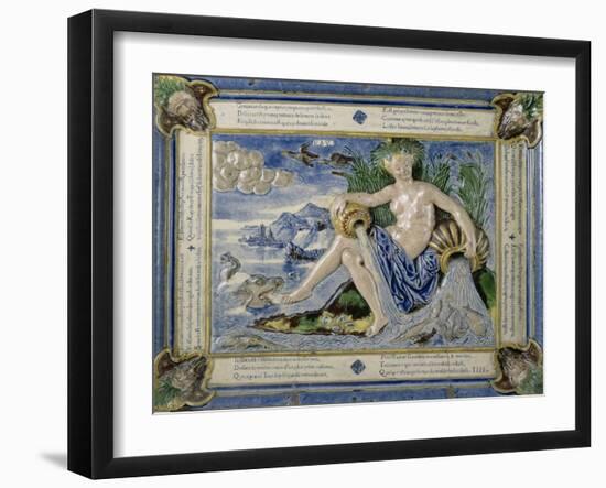 Plaque: Allégorie de l'eau-Bernard Palissy-Framed Giclee Print