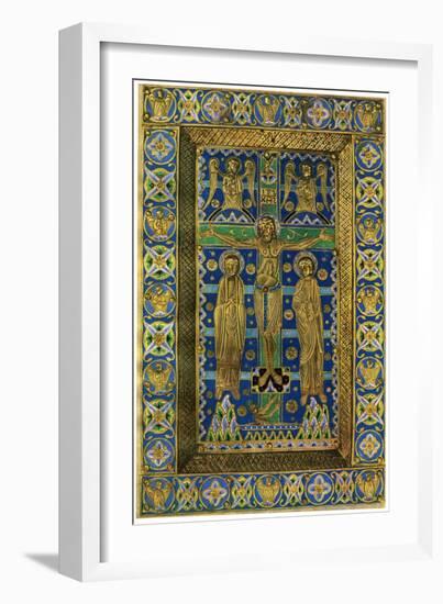 Plaque Binding (Plaque De Reliur), Champlevé Enamel on Copper, 13th Century-null-Framed Giclee Print