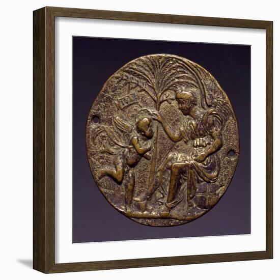 Plaque Depicting Allegorical Scene-Andrea Riccio-Framed Giclee Print