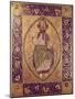 Plaque Depicting Christ Blessing (Gold & Champleve Enamel)-null-Mounted Giclee Print