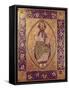 Plaque Depicting Christ Blessing (Gold & Champleve Enamel)-null-Framed Stretched Canvas