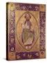 Plaque Depicting Christ Blessing (Gold & Champleve Enamel)-null-Stretched Canvas