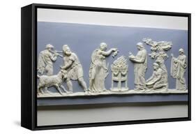 Plaque Depicting the Preparations for the Sacrifice of a Goat, C.1778-Josiah Wedgwood-Framed Stretched Canvas