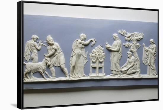 Plaque Depicting the Preparations for the Sacrifice of a Goat, C.1778-Josiah Wedgwood-Framed Stretched Canvas