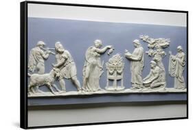 Plaque Depicting the Preparations for the Sacrifice of a Goat, C.1778-Josiah Wedgwood-Framed Stretched Canvas