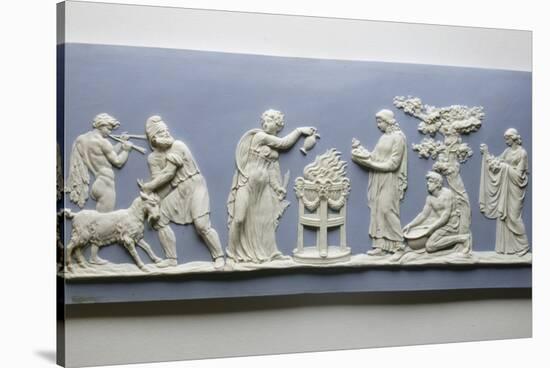 Plaque Depicting the Preparations for the Sacrifice of a Goat, C.1778-Josiah Wedgwood-Stretched Canvas