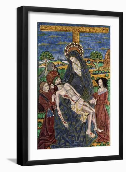 Plaque, Enamel on Copper, 15th Century-null-Framed Giclee Print