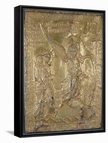 Plaque et couvercle à glissière du Reliquaire de la Pierre du Saint Sépulcre : Les Saintes Femmes-null-Framed Stretched Canvas