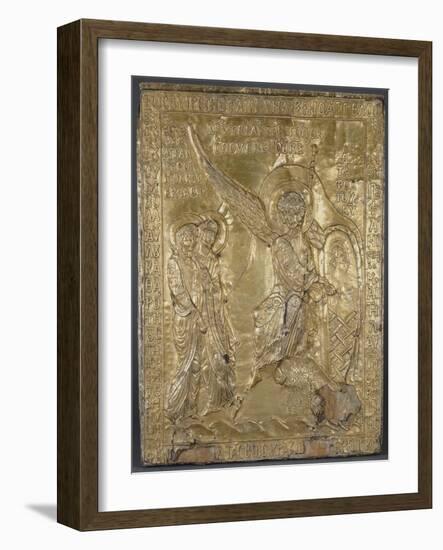 Plaque et couvercle à glissière du Reliquaire de la Pierre du Saint Sépulcre : Les Saintes Femmes-null-Framed Giclee Print