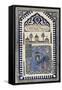 Plaque représentant la mosquée de Médine.-null-Framed Stretched Canvas