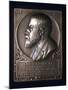 Plaquette Commemorating the Death of Henri Poincare, French Mathematician, 1912-null-Mounted Photographic Print