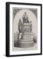 Plaster Monument of Shakespeare, Modelled by the Late J E Thomas-R. Dudley-Framed Giclee Print