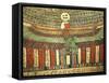 Plastered and Painted Wood Depicting Goddess Nut Protecting False Door Leading to Afterlife-null-Framed Stretched Canvas