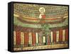 Plastered and Painted Wood Depicting Goddess Nut Protecting False Door Leading to Afterlife-null-Framed Stretched Canvas