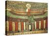 Plastered and Painted Wood Depicting Goddess Nut Protecting False Door Leading to Afterlife-null-Stretched Canvas