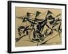 Plastic Dynamism: Horse and Houses, 1914-Umberto Boccioni-Framed Giclee Print