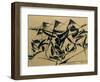 Plastic Dynamism: Horse and Houses, 1914-Umberto Boccioni-Framed Giclee Print