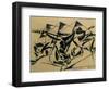 Plastic Dynamism: Horse and Houses, 1914-Umberto Boccioni-Framed Giclee Print