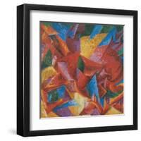 Plastic Forms of a Horse-Umberto Boccioni-Framed Art Print