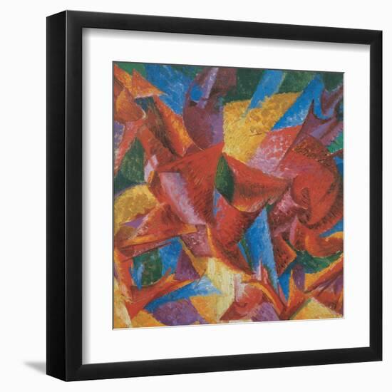 Plastic Forms of a Horse-Umberto Boccioni-Framed Art Print