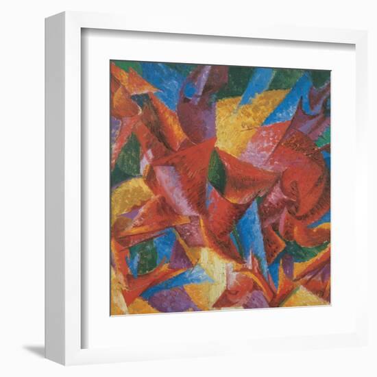 Plastic Forms of a Horse-Umberto Boccioni-Framed Art Print