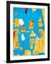 Plastic Sax-Jean-Michel Basquiat-Framed Giclee Print