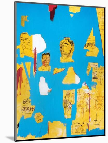Plastic Sax-Jean-Michel Basquiat-Mounted Giclee Print